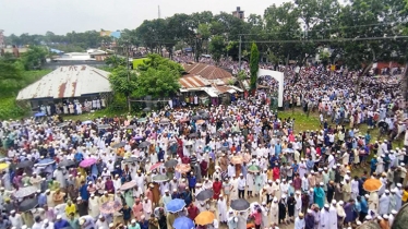 পিরোজপুরে চিরনিদ্রায় শায়িত দেলাওয়ার হোসাইন সাঈদী