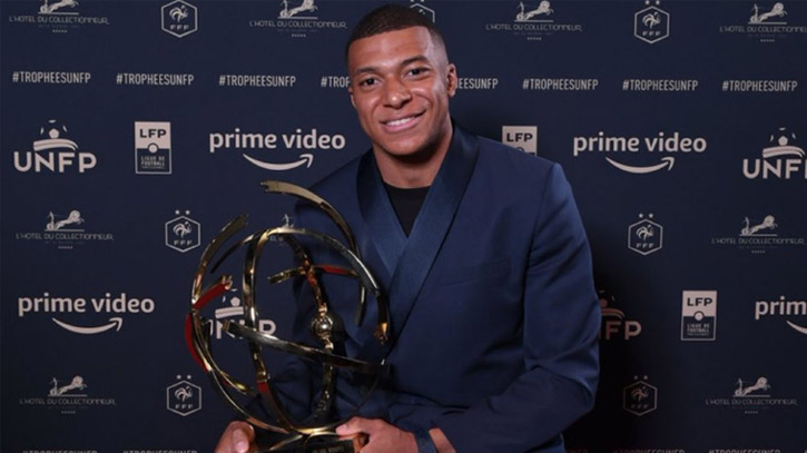 PSG star Mbappe wins league’s best player award for 3rd time PSG star Mbappe wins league’s best player award for 3rd time