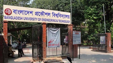 The body of the newborn recovered from the Buet campus