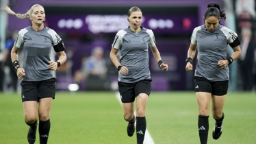 Stéphanie Frappart makes history as 1st female World Cup ref