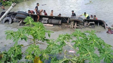 13 die as bus plunges into pond in Jhalakathi