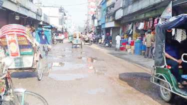 Residents suffer as 90pc roads impassable in Saidpur