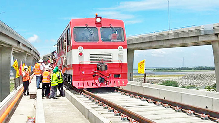 Padma Bridge railway ready for trial run Padma Bridge railway ready for trial run