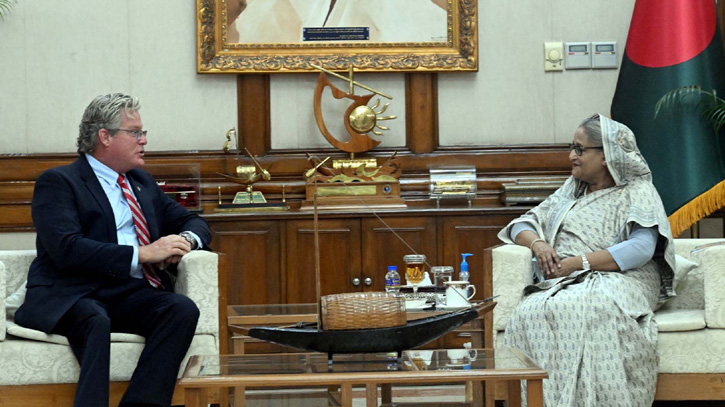 Ted Kennedy Jr. meets PM Hasina