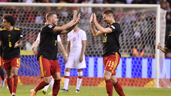 Belgium bounce back to crush Poland 6-1
