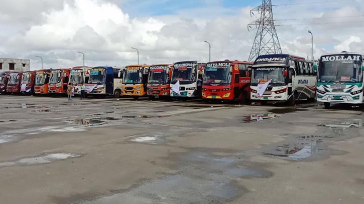 Barishal transport strike ahead of BNP rally hits commuters hard