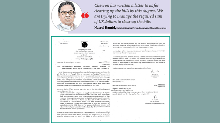 Tk 3,000cr unpaid Chevron bill puts gas supply to national grid at risk