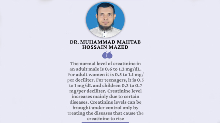 Causes and control of elevated blood creatinine levels among kidney patients Causes and control of elevated blood creatinine levels among kidney patients