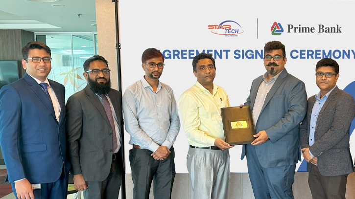 Prime Bank signed agreement with Star Tech Limited Prime Bank signed agreement with Star Tech Limited