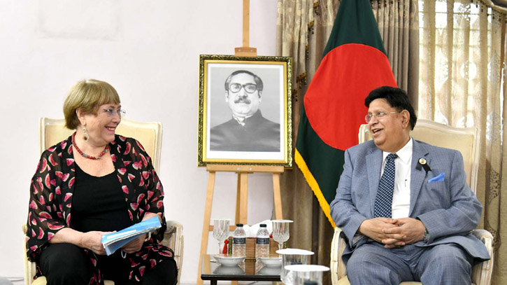Bachelet assures UN’s continued efforts to ensure safe repatriation of Rohingyas