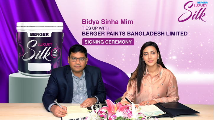 Bidya Sinha Mim joins Berger Paints Bangladesh Limited as a Brand Ambassador Bidya Sinha Mim joins Berger Paints Bangladesh Limited as a Brand Ambassador