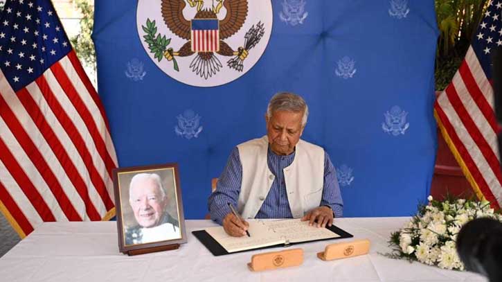 CA Dr Yunus pays tribute to late US President Jimmy Carter CA Dr Yunus pays tribute to late US President Jimmy Carter