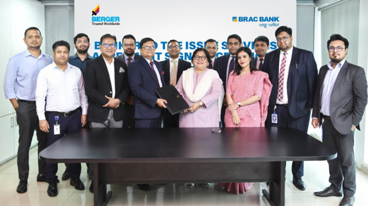 Brac Bank makes partnership agreement with Berger Paints Brac Bank makes partnership agreement with Berger Paints