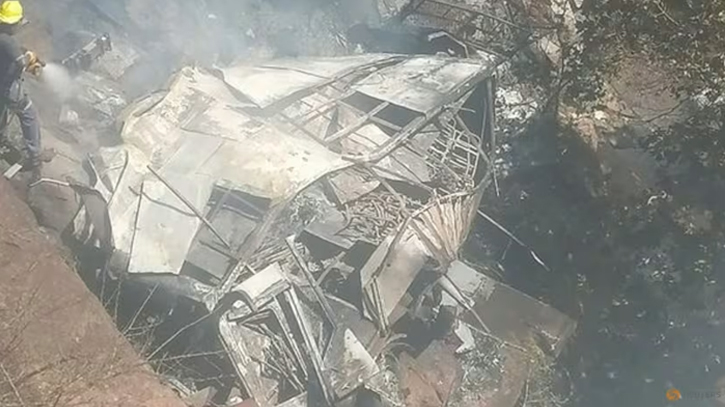 Bus plunges off bridge in South Africa killing 45 people