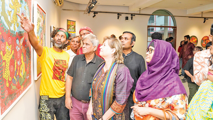 Potua Nazir Hossain’s solo exhibition underway at AFD
