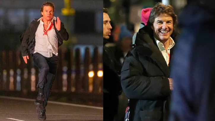 A bloodied Tom Cruise is unstoppable in pics from MI: 8 set