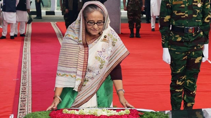 PM pays homage to Bangabandhu on Mujibnagar Day