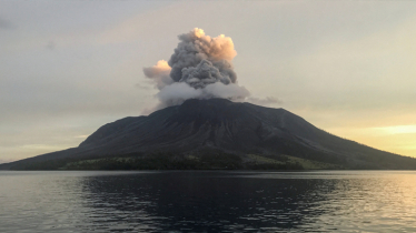 Indonesia’s Mount Ruang erupts again