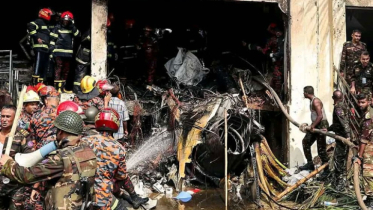 Bangladesh Air Force training aircraft crashes into school, killing at least 27
