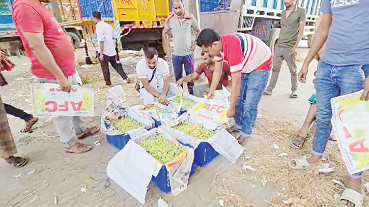Import of perishable goods grinds to a halt at Benapole Import of perishable goods grinds to a halt at Benapole