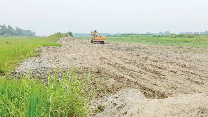 Illegal soil cutting from riverbank threatens ecology 
