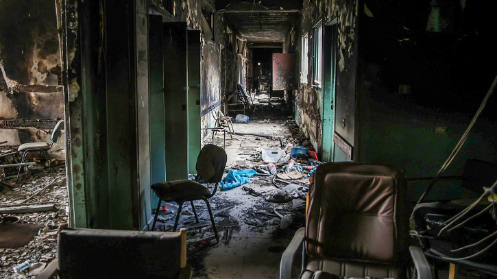 Gaza hospital a symbol of the ruin of war Gaza hospital a symbol of the ruin of war